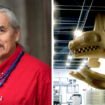 James Hart creates an Orca sculpture for the Canucks.