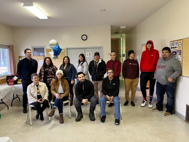 A picture of the graduating class that worked on the project. Congratulations to Edward, Cody, Dominique, Hunter, Jasmine, Katelynn, Malahki, Markus, Ralph, Simone, Vanessa, Travis and David.