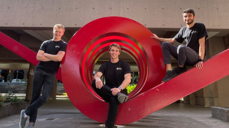 Alexander Dungate in the middle with the other Co-founders of OnDeck.