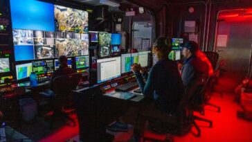 Researchers at an Ocean Networks Canada monitoring station