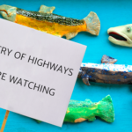 Dozens of protesters gathered near the Goldstream Campground on Tuesday to demonstrate against the proposed expansion of the Malahat Highway.