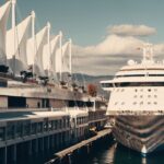 A cruise ship on the water.