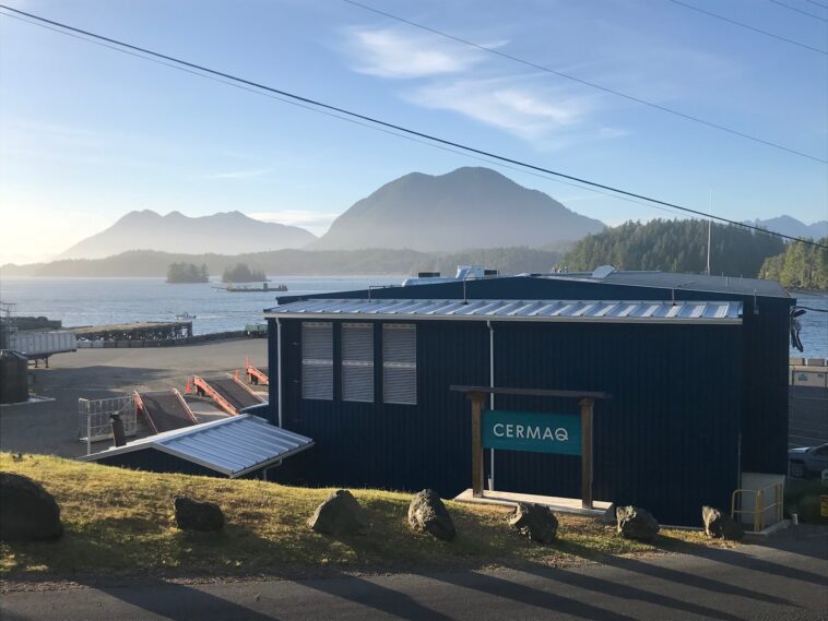 Cermaq Canada, a subsidiary of the Cermaq Group, has salmon farming operations in various locations along the coast of British Columbia, including the Clayoquot Sound. Photo Credit: Cermaq Canada on Facebook (Tofino location).