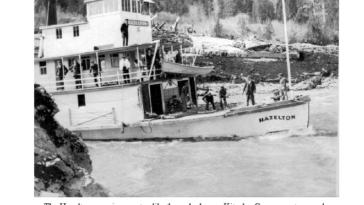 Sternwheleer steamboat "Hazelton" in PRince Rupert early 1900's
